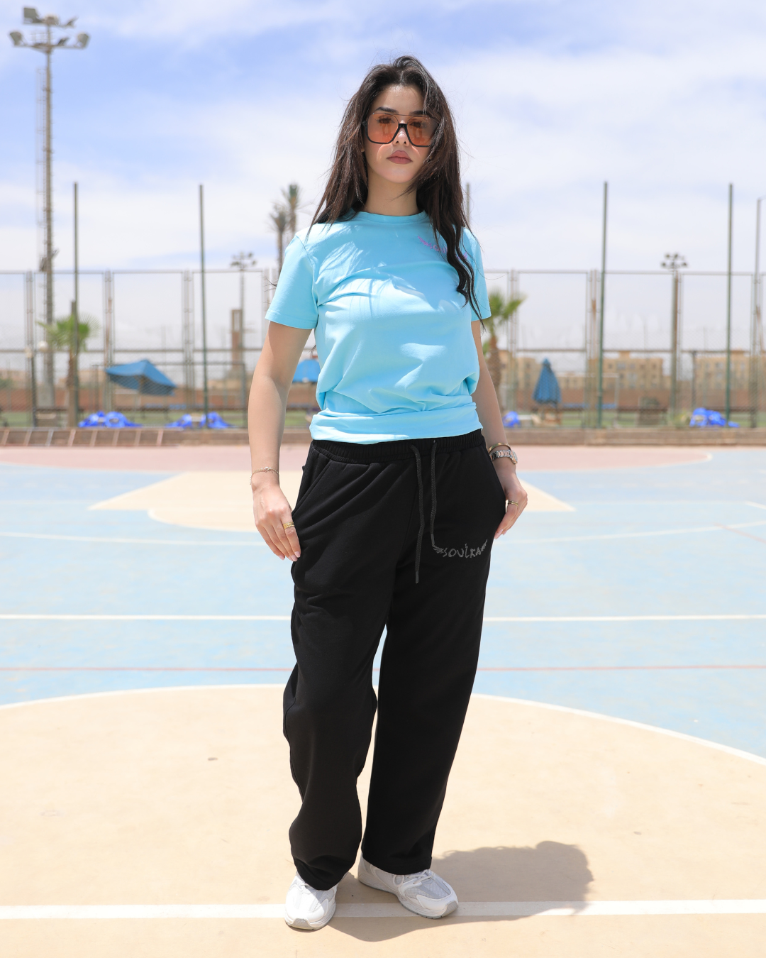 SOULRA Essential Wide-Leg Joggers